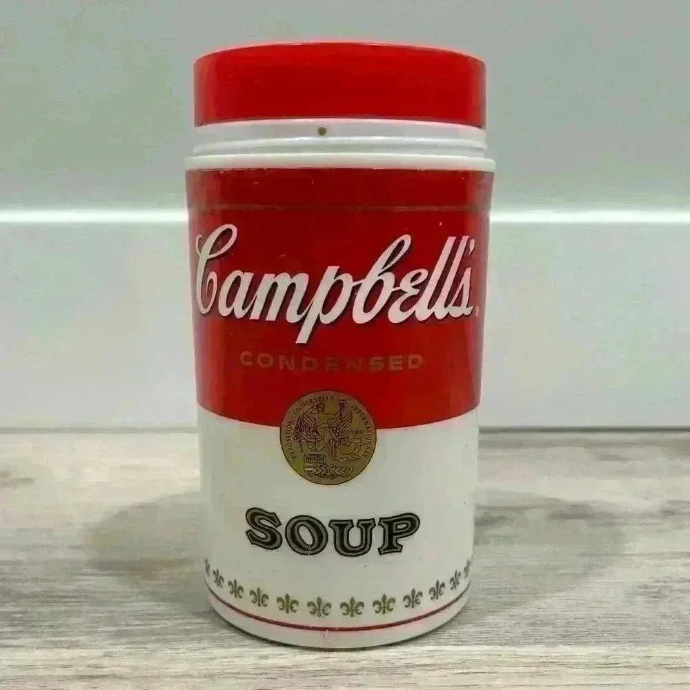 Vintage 1998 Campbell's Soup Thermos 11.5oz Plastic With Lid